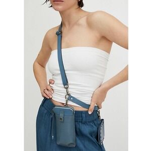 Free People Change Me Up Crossbody Bag in Coastal Navy